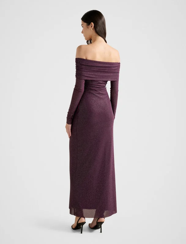 forever new EFFIE Bardot Heatseal Maxi Dress